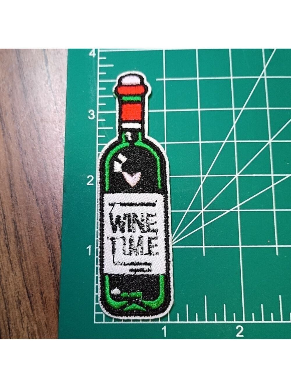2/$10 Wine Time Embroidered Patch